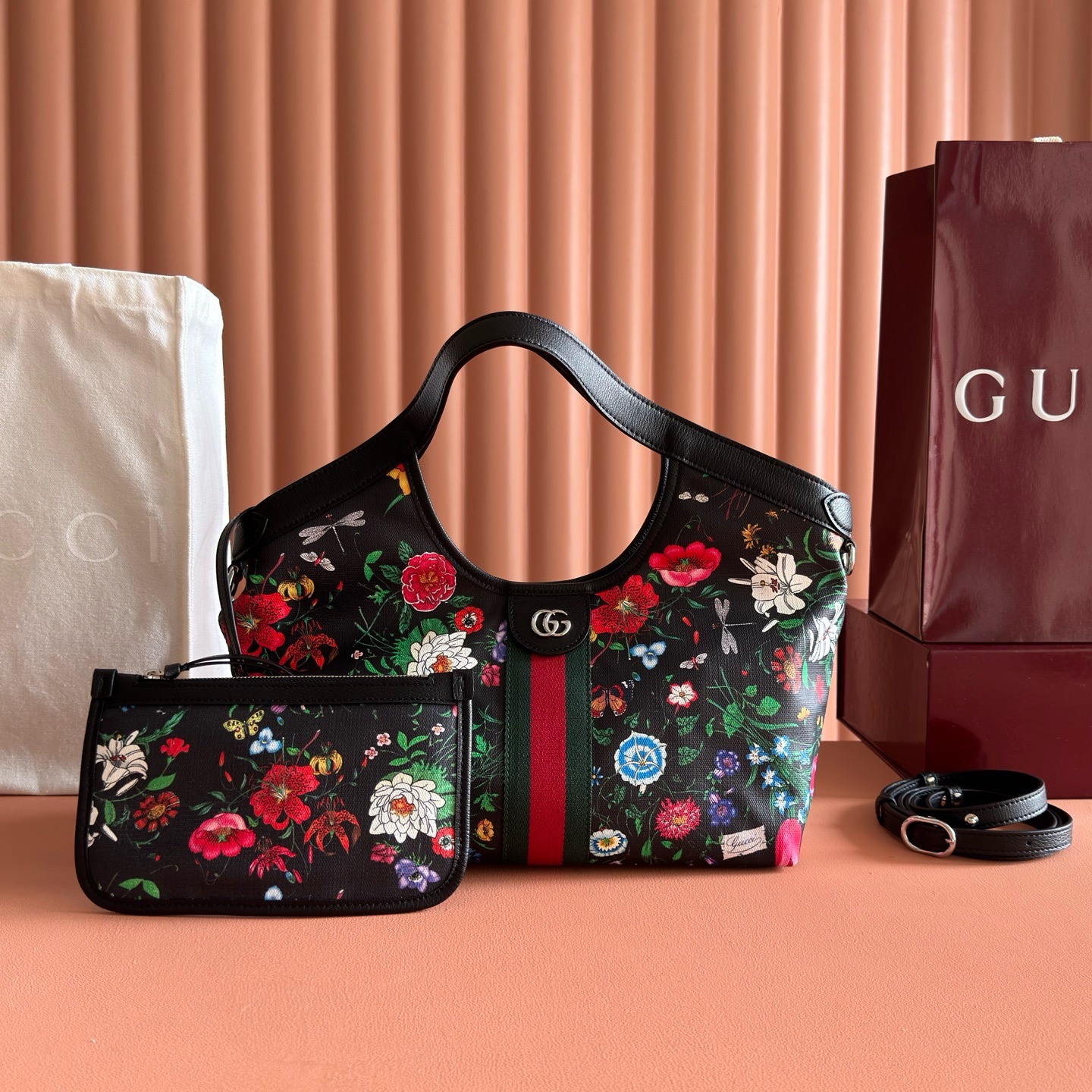 Gucci Giglio Flora Large Tote Bag